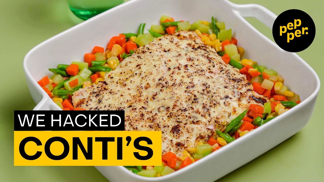 Conti's Baked Salmon Recipe Baked Salmon with Cream Topping and