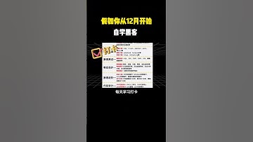 NINJA OMEGA SEC  |  假如你从12月开始自学黑客 #网络安全 #程序员 #计算机 #黑客 #信息安全