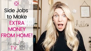 Side gigs from home (side jobs to make extra money) /// lauren golden
of the free mama is diving into some highest paying hustles and pay...