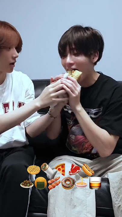 Taehyun TXT mukbang🧇🥃🍜🥓🥩#txt #taehyun #mukbang #viral #food #shorts #asmr #eating #trending
