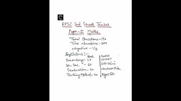 Rpsc 2nd grade maths syllabus