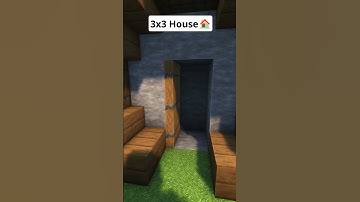 Minecraft 3X3 House🏠 #shorts