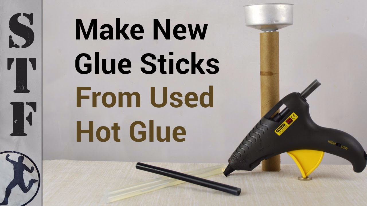 Make New Glue Sticks from Used Hot Glue 