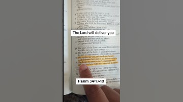 Thumbnail of Psalm 34:17-18 #bible #biblestudy #bibleverseoftheday #biblereading #dailybibleverse #verseoftheday