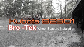 Kubota Bro-Tek Wheel Spacer Install