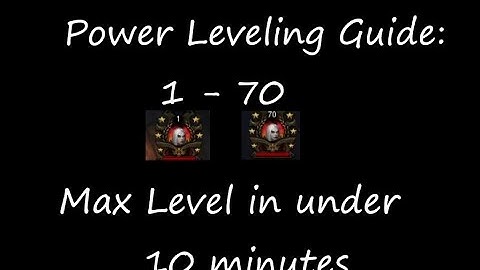 Diablo 3 - Solo Power Leveling Guide 1-70 - Fastest way to level 0-70 under 5 minutes!!! - DIO