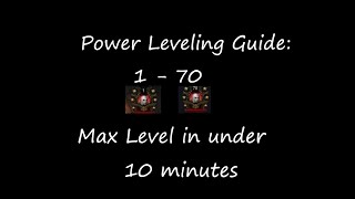 Diablo 3 - Solo Power Leveling Guide 1-70 - Fastest way to level 0-70 under 5 minutes!!! - DIO