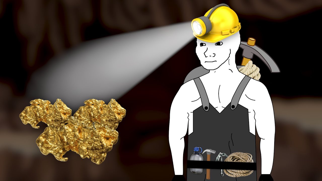 ⁣Wojak goes Gold mining in Africa