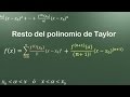 Resto del polinomio de Taylor - forma de Lagrange del resto