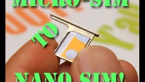 How to Cut Micro SIM to Nano SIM!