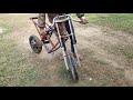 How I added front Shocks to my Homemade electric Cycle