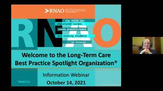 Long-Term Care Best Practice Spotlight Organization Request for Proposal Information Session
