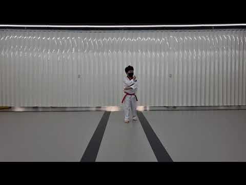 2021 백석대학교 총장배 온라인태권도대회 (공인품새 개인전 유급자부 김도균 태극 3장)