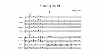 Haydn: Symphony No. 89 in F major (with Score)