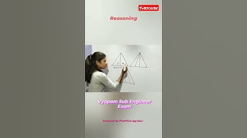 MP Vyapam Sub Engineer Exam |Reasoning : Counting Triangle Figures #phaipedia  #shorts