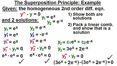Differential Equation - 2nd Order (7 of 54) The Superposition Principle: Example