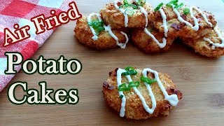 Air Fryer Potato Cakes - Leftover Mashed Potato Recipe