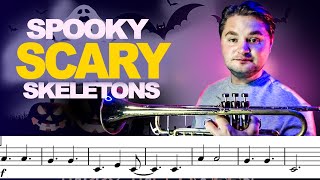 Spooky Scary Skeletons | Trumpet Covers (with Sheet Music)