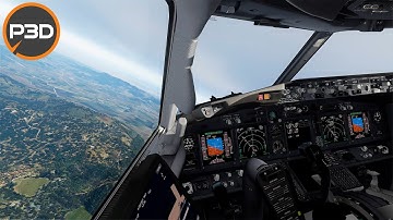 P3Dv5 - PMDG 737 NGXu | GoPro view approach and landing in Alicante