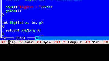 Biggest of 2 Numbers Using Function: C++