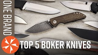 Top 5 Boker Knives  One Brand Collection Challenge