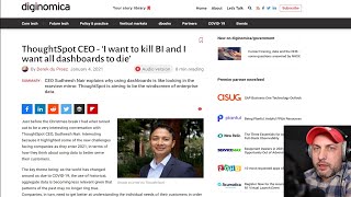 THIS IS CRAZY! ThoughtSpot CEO wants to kill BI and for all dashboards to die...