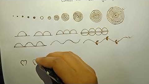 Mehndi Class-2 /mahendi course/circle practice/how to learn henna/mehndi class