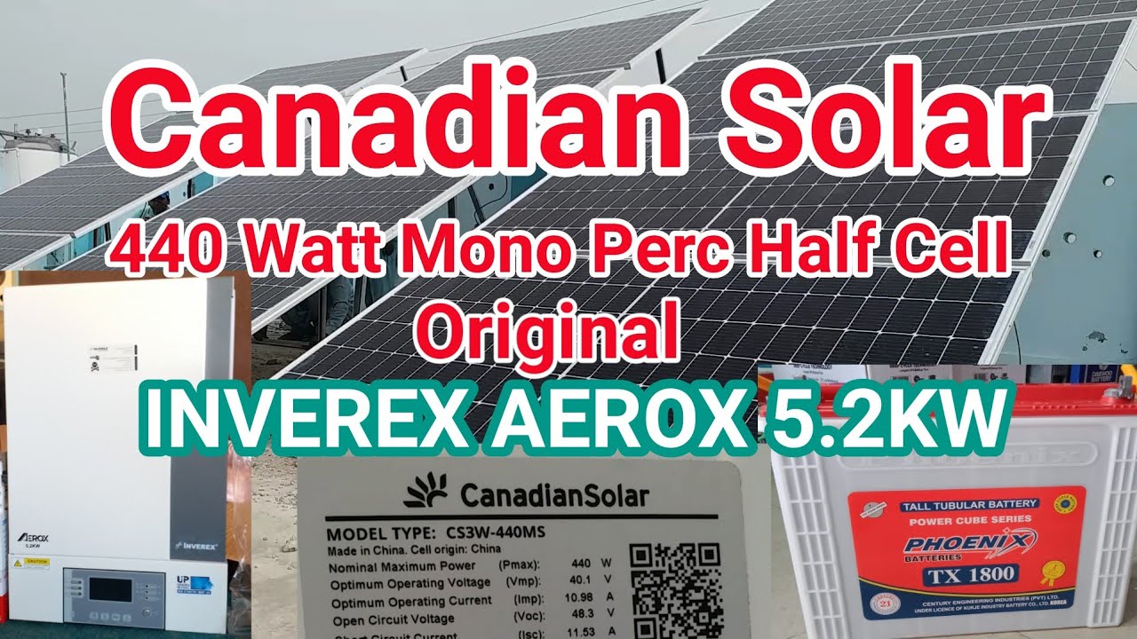 440 Watt Mono Perc Half Cell Canadina Salar Panels