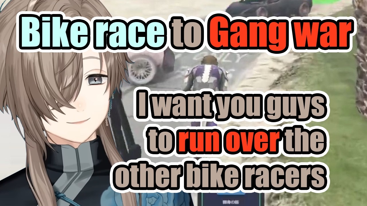 The Bike Race That Started A GANG WAR【GTAV NEWTOWN】(Nijisanji / Eng Sub)