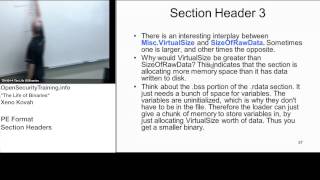 2013 Day1P9 Life of Binaries: PE Section Headers