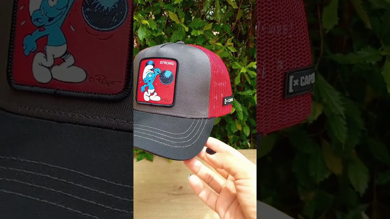 Gorra Trucker De Los Pitufos - Ajustable Con Snapback, Talla única Para Adultos