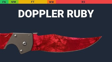Falchion Knife Doppler Ruby - Skin Float And Wear Preview