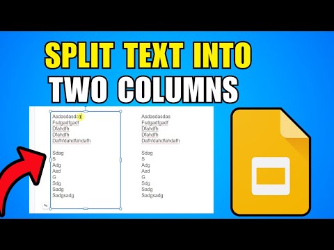 How To Split Text Into Two Columns In Google Slides (2026) (Step By Step Guide)