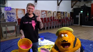 Stanley Meets Artist Nathan Wyburn - Cbbc Saturday Mashup