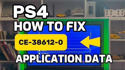 How To Fix PS4 Error CE-38612-0 Application Data on the hard Disk drive is likely Corrupted
