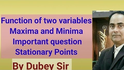 #MaximaAndMinima#FunctionOfTwoVriable#StationaryPoints#CSIRNET#GATE#IITJAM#DkMathTutorial#DubeySir