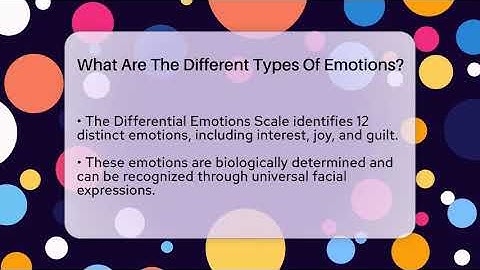 What Are The Different Types Of Emotions? - Inside Body Image