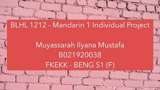BLHL 1212 - MANDARIN 1 INDIVIDUAL PROJECT