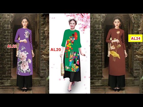 Những mẫu áo dài cách tân đẹp, duyên dáng, nhiều họa tiết mẫu mới 2020, tphcm, bình dương, vũng tàu