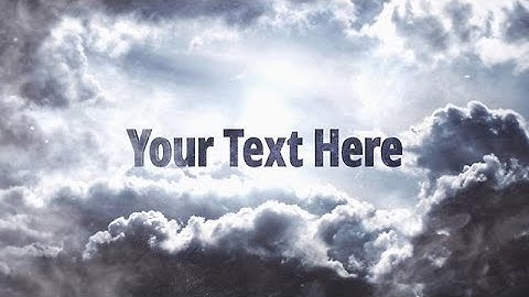Create a 3D Text Intro with Storm Clouds, Thunder and Lightning Effects - MakeWebVideo.com