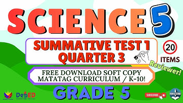 SCIENCE 5 - QUARTER 3 - 1ST SUMMATIVE TEST - FREE PPT DOWNLOAD WITH ANSWER KEY #2025 #kwaderno