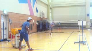 Badminton lesson 20150605(FRI) - smash 2