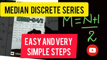 Median discrete series | Statistics | measures of central tendancy | Hussain academy | video 7