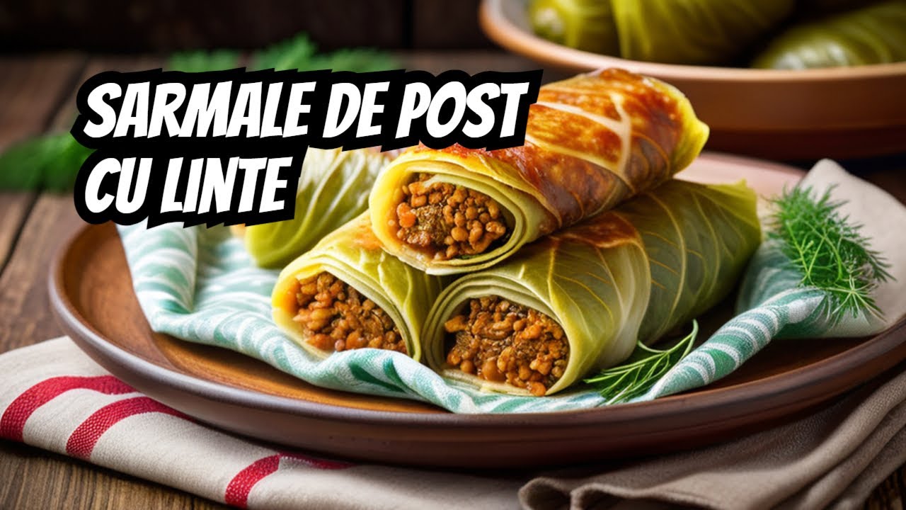 Sarmale de post  cu linte, sunt atat de moi si gustoase.