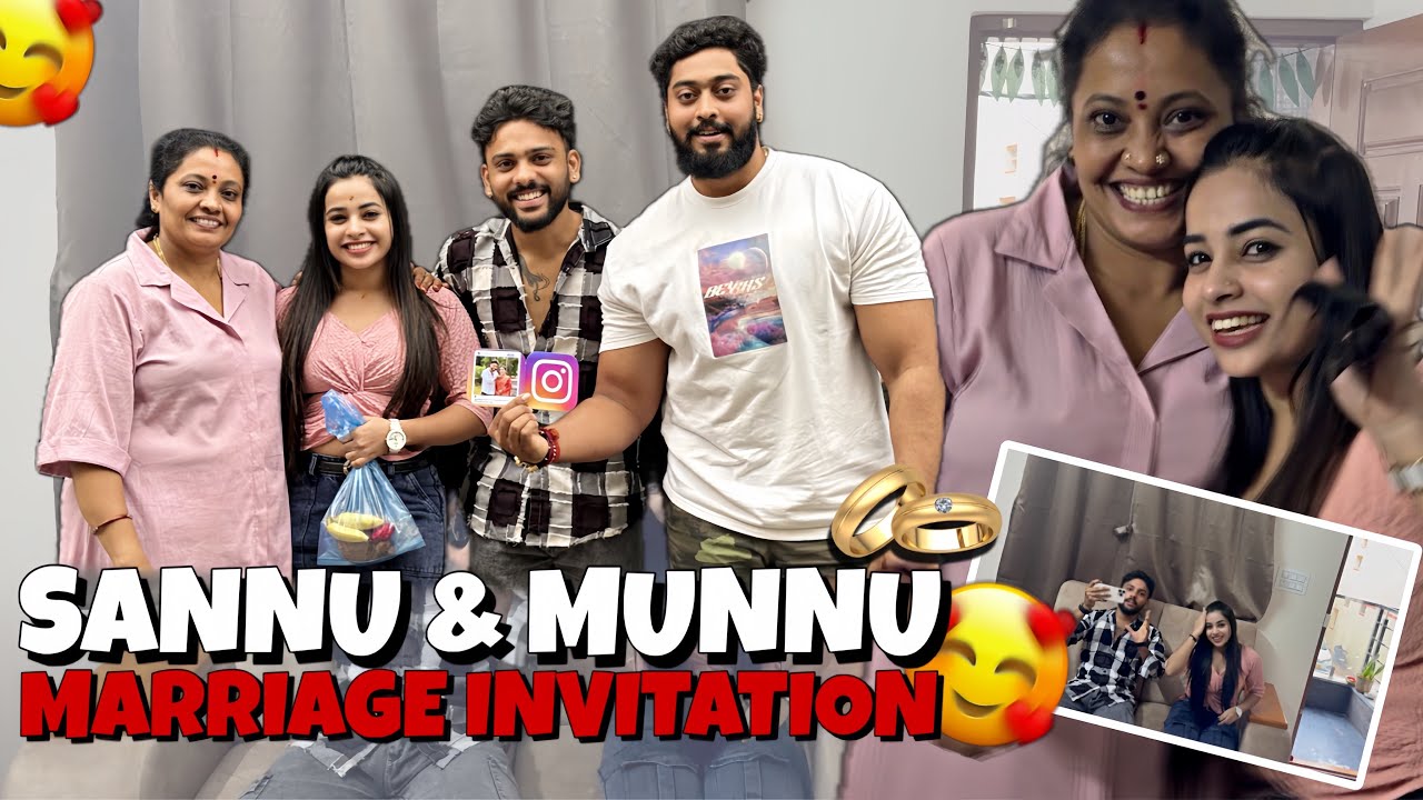 SANNU & MUNNU 🥰 Marriage Invitation 🥳 || 