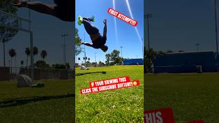 Yooo Crazy Roundoff Backflip!!😳 *FLASH KICK* #shorts #parkour #backflip #entertainment #flips #fyp