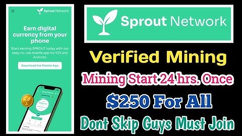 Sprout Network Verified Mobile Mining project tamil. #sprout #mobilemining #mining