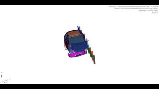 Car crash simulation to a safety fence with Hyperwork by CAS -2