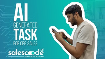 AI Generated Tasks For CPG Sales