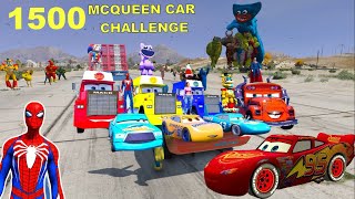 GTA V - FNAF and POPPY PLAYTIME CHAPTER 3 in the Epic New Stunt Race For MCQUEEN CARS by Trevor #213